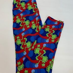 OS Disney Kermit muppets LuLaRoe leggings NWT